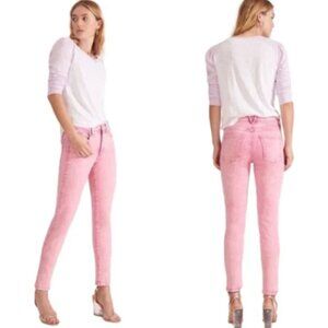 Veronica Beard Kate High Rise Skinny Jeans Pink Wash Size 29/8